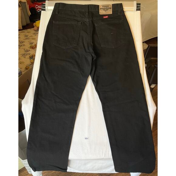 Wrangler Men Jeans size 32 x 30 Black Mid Rise Straight Fit - Picture 11 of 11